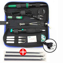 Load image into Gallery viewer, LAOA 30W 220V/110V Electric Soldering Iron Set Electronic Iron Kit Welding Gun Repair Tools with Solder Paste Tweezers Tin Wire