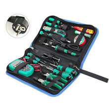 Load image into Gallery viewer, LAOA 16PCS Electric Soldering Iron Multimeter Telecommunications Repair Tool Set Screwdriver Utility Knife Pliers Handle Tools