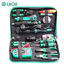 Load image into Gallery viewer, LAOA 16PCS Electric Soldering Iron Multimeter Telecommunications Repair Tool Set Screwdriver Utility Knife Pliers Handle Tools