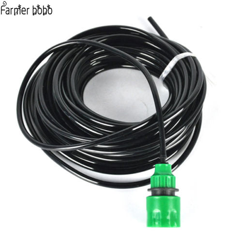 High Quality 20M  4/7MM Black Micro Irrigation Pipe Water Hose Drip Watering Sprinkling Home Garden for Drip Arrow