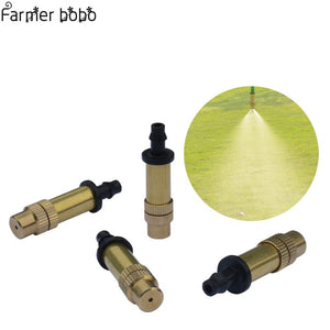 20Pcs Copper Watering Nozzle Adjustable Atomization Drip Garden Irrigation Greenhouse Vegetables Saplings Irrigation Systems