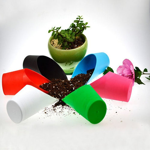 1pcs Mini Garden Tools Cylindrical Bucket Shovels bonsai potted flowers Fleshy Plant Soil Plastic Spade shovel Gardening tools