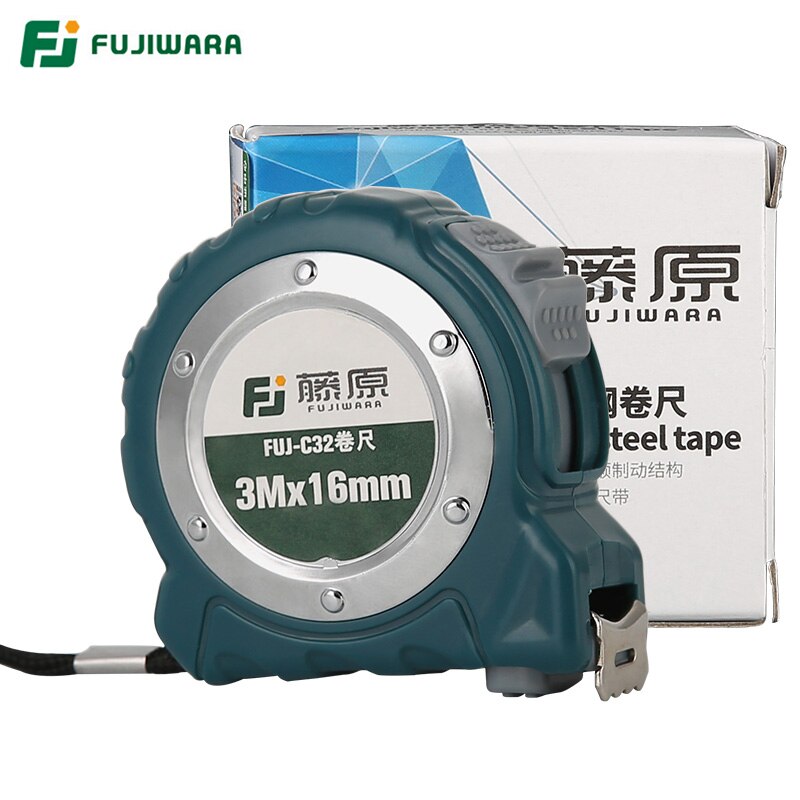 FUJIWARA Stainless Steel Tape 3M*16MM Household Woodworking Steel Tape