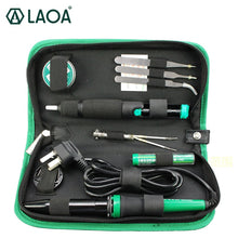 Load image into Gallery viewer, LAOA 30W 220V/110V Electric Soldering Iron Set Electronic Iron Kit Welding Gun Repair Tools with Solder Paste Tweezers Tin Wire