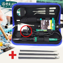 Load image into Gallery viewer, LAOA 30W 220V/110V Electric Soldering Iron Set Electronic Iron Kit Welding Gun Repair Tools with Solder Paste Tweezers Tin Wire