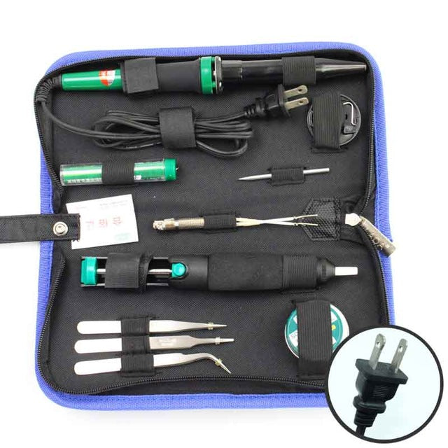 LAOA 30W 220V/110V Electric Soldering Iron Set Electronic Iron Kit Welding Gun Repair Tools with Solder Paste Tweezers Tin Wire
