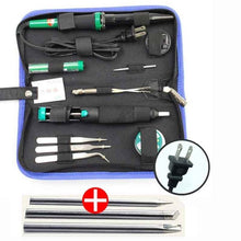 Load image into Gallery viewer, LAOA 30W 220V/110V Electric Soldering Iron Set Electronic Iron Kit Welding Gun Repair Tools with Solder Paste Tweezers Tin Wire