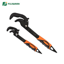 Load image into Gallery viewer, Universal Quick Pipe Wrench FUJIWARA Self Adjusting Pipe Wrench Set with Cast Iron Body (2 Pieces) 14-30mm 30-60mm
