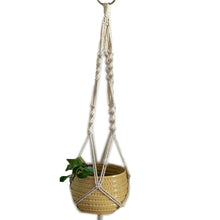Load image into Gallery viewer, WHISM Vintage Hanging Basket Flower Basket Holder Flowerpot Lifting Rope Macrame Plant Hanger Garden Pot Planter Display String