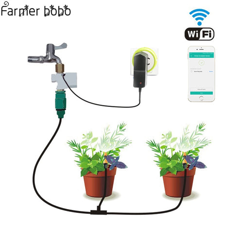 Phone Wifi Control Garden Irrigation System Drip irrigation   Garden Watering Timer Automatic  Sockets Home Timer Autoplay