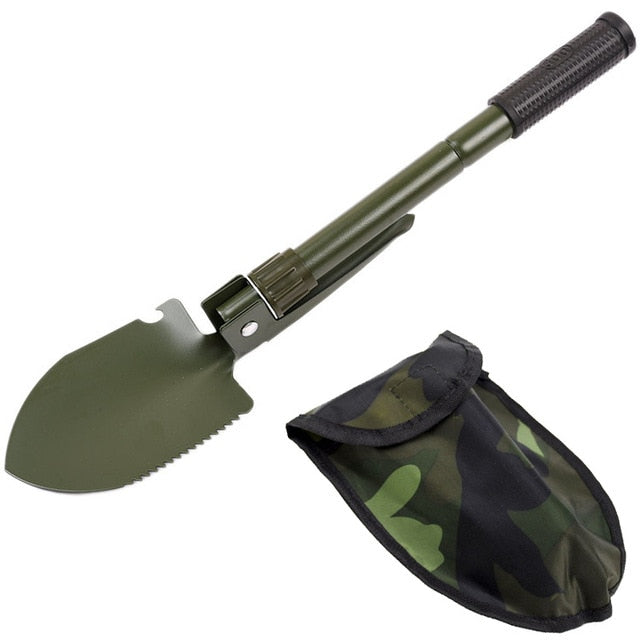 Military Portable Folding Beach Shovel Survival Spade Trowel Dibble Pick Emergency Garden Camping Outdoor Palaplegable Tool