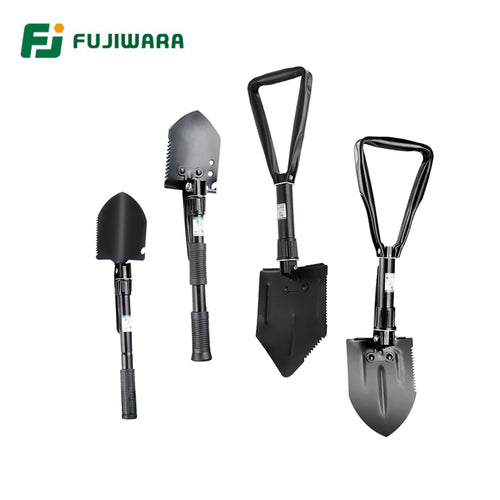 FUJIWARA Multifunctional Gardening Shovel Hoe Foldable Hiking Device Mini Military Survival Tools