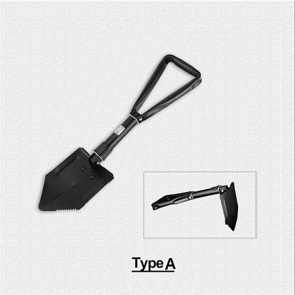 FUJIWARA Multifunctional Gardening Shovel Hoe Foldable Hiking Device Mini Military Survival Tools
