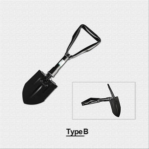 FUJIWARA Multifunctional Gardening Shovel Hoe Foldable Hiking Device Mini Military Survival Tools