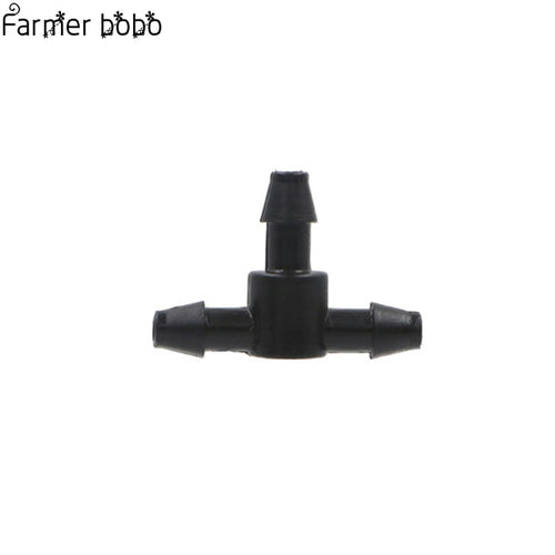 20 Pcs Barbed  T-shaped Connector 1/4 Inch Hose Garden Lawn Watering Irrigation Connector 4/7 Mm Hose Connector