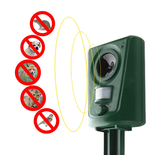 New solar electronic ultrasonic repeller mosquito garden drive dog lawn animal drive snake drive