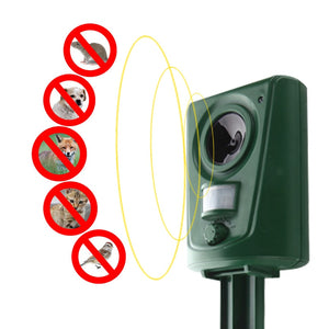 New solar electronic ultrasonic repeller mosquito garden drive dog lawn animal drive snake drive