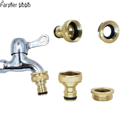 1PCS Pure Brass Faucets Standard Connector Washing Machine Gun Quick Connect Fitting Pipe Connections 1/2 