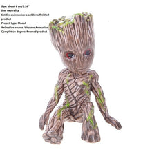 Load image into Gallery viewer, Grootted Planter Pot Baby Flower Pot Groot Action Figures Toy Pen Pot PVC Hero Model Guardians Of The Galaxy Crafts Home Decor