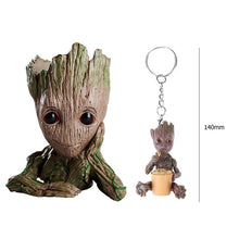 Load image into Gallery viewer, Grootted Planter Pot Baby Flower Pot Groot Action Figures Toy Pen Pot PVC Hero Model Guardians Of The Galaxy Crafts Home Decor