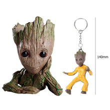Load image into Gallery viewer, Grootted Planter Pot Baby Flower Pot Groot Action Figures Toy Pen Pot PVC Hero Model Guardians Of The Galaxy Crafts Home Decor