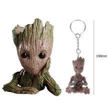 Load image into Gallery viewer, Grootted Planter Pot Baby Flower Pot Groot Action Figures Toy Pen Pot PVC Hero Model Guardians Of The Galaxy Crafts Home Decor