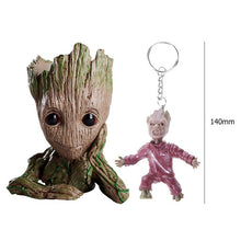 Load image into Gallery viewer, Grootted Planter Pot Baby Flower Pot Groot Action Figures Toy Pen Pot PVC Hero Model Guardians Of The Galaxy Crafts Home Decor