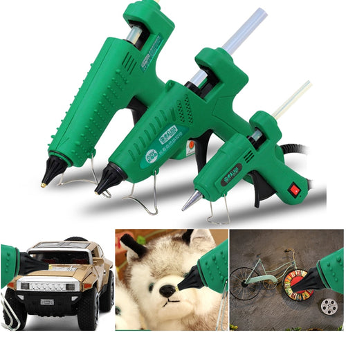 LAOA 25W/100W Hot Melt Glue Gun Pistolet a colle Mini For Metal Wood Working Stick Paper Hairpin  PU Flowers With EU plug