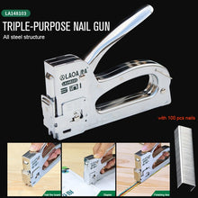 Load image into Gallery viewer, LAOA Nail Gun Upholstery Framing Rivet Staple Guns Kit Furniture Stapler For Wood Door Nailers Rivet Tool Gift with Needles