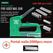 Load image into Gallery viewer, LAOA Nail Gun Upholstery Framing Rivet Staple Guns Kit Furniture Stapler For Wood Door Nailers Rivet Tool Gift with Needles