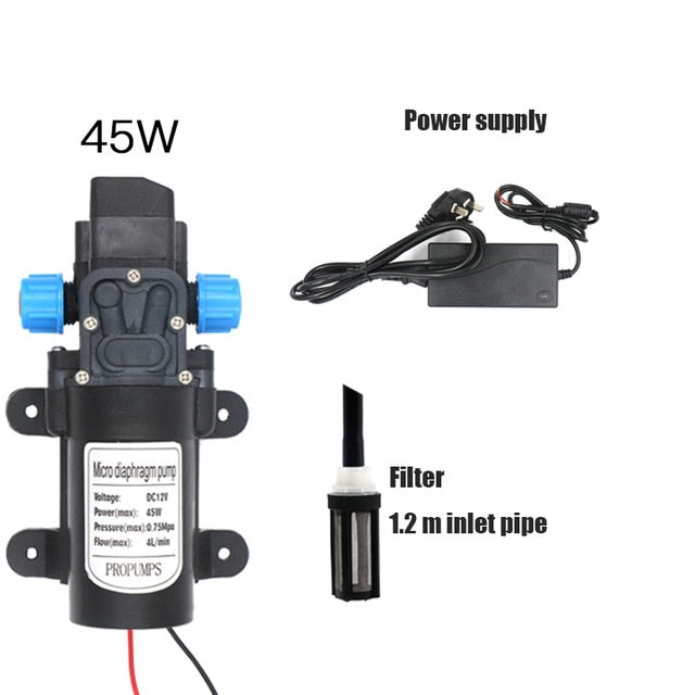 45W 100W Automatic Watering Device Irrigation Set Booster Pump Garden Watering 12V Electric Pneumatic Pump Pump Micropump System