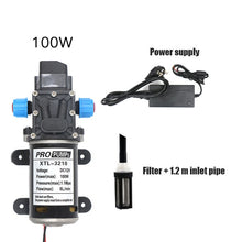 Load image into Gallery viewer, 45W 100W Automatic Watering Device Irrigation Set Booster Pump Garden Watering 12V Electric Pneumatic Pump Pump Micropump System