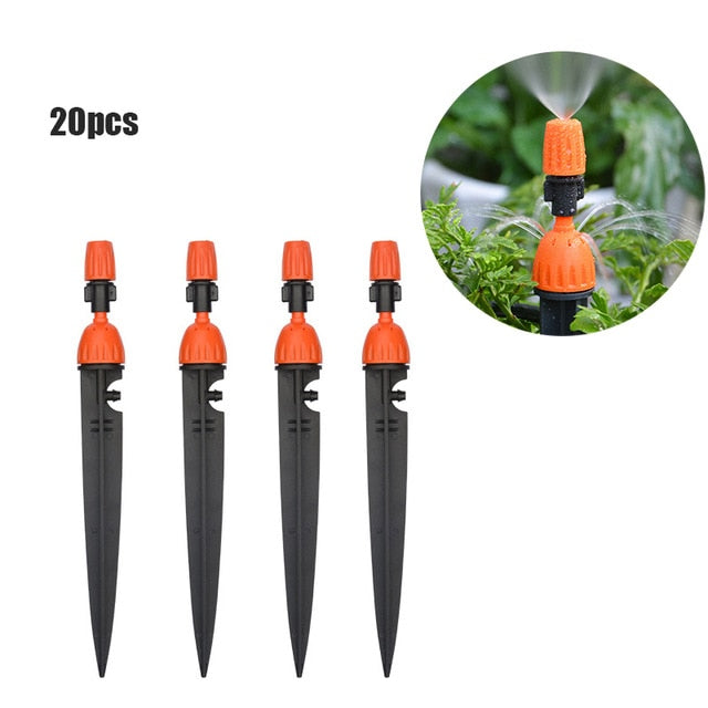 30m Automatic Micro Drip Irrigation System Garden Irrigation Spray Self Watering Kits with Adjustable Dripper