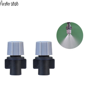 60 pcs Adjustable Micro  Atomizing Sprinkler Nozzles Water Spraying Tee for Greenhouse Garden Lawn Grass Flower Plant