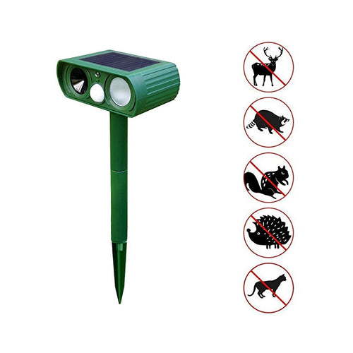 New Animal Repeller  Dog Repellent, Outdoor Solar Powered and Weatherproof Ultrasonic Dog/Cat/Mosquito Repeller