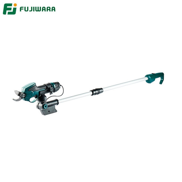 FUJIWARA Electric Pruning Scissors 0-25mm Pruning Shears 7.2V Lithium Battery Garden Pruner 160-200mm Retractable Extension Rod
