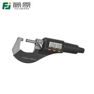 FUJIWARA 0-25cm Digital Display Micrometer External Micrometer 0.001mm Caliper Gauge Measuring Tool
