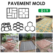 Load image into Gallery viewer, 1pc Paving Mold Paver Garden Walk Pavement Mold DIY Plastic Manually Paving Cement Brick Concrete Pavement Molds
