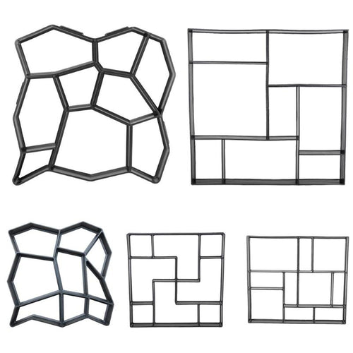 1pc Garden Pavement Mold DIY Manually Road Paving Cement Concrete Brick Stone Mould Garden Tool Paving Molds