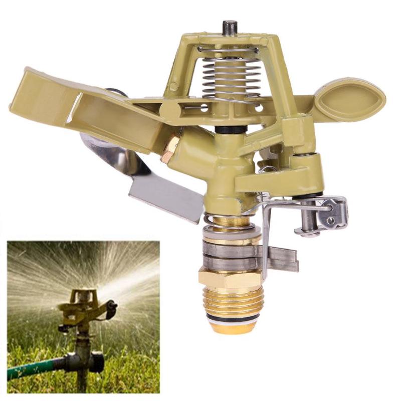 1/2 Inch Garden metal Sprinkler Connector Copper Rotate Rocker Arm Water Sprinkler Spray Nozzle Garden Irrigation Water System