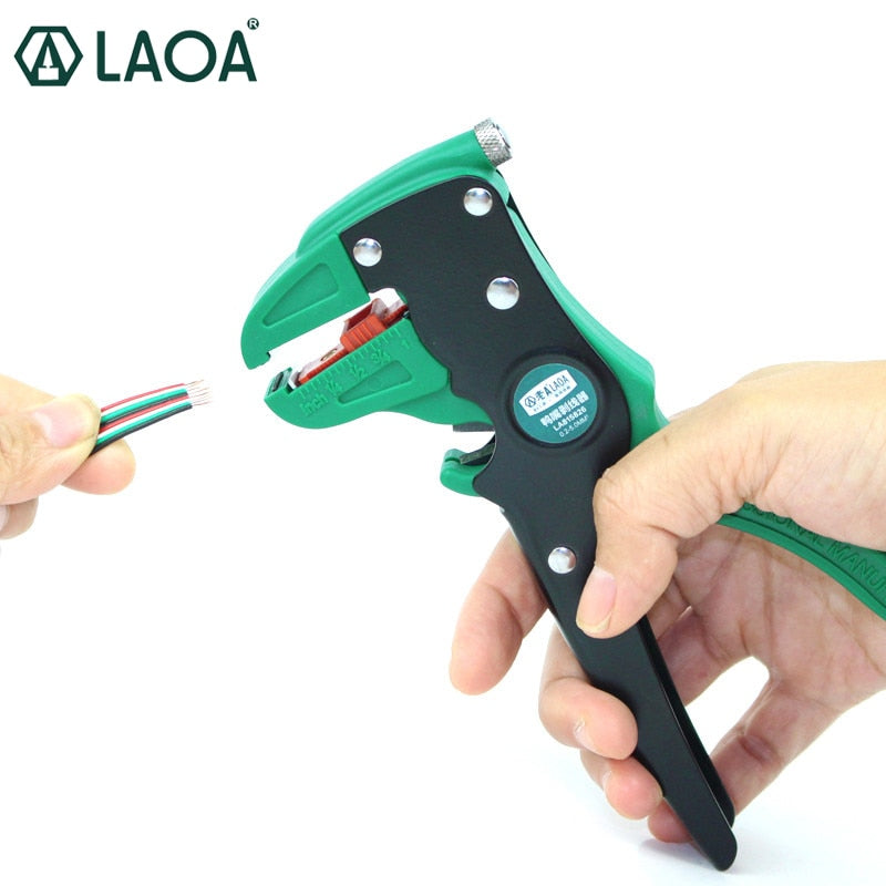 LAOA Automatic Wire Stripper Universal Duckbill Electric Wires Stripping Pliers Cable Crimper Strippers Tools Made In Taiwan
